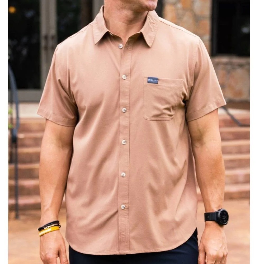 BURLEBO Men’s Desert Tan Shirt